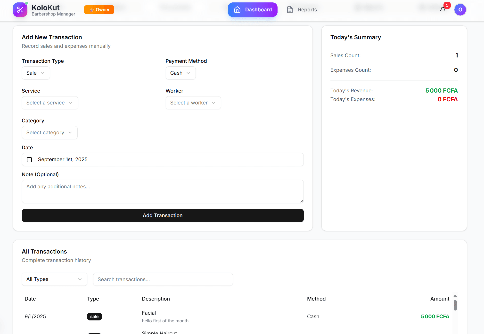 Preview of Smart Transactions